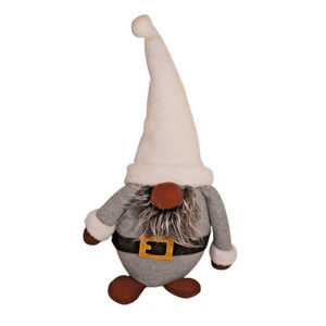 Christmas Gnome Decoration Plush Doll Nordic Santa Elf Gray White Beard Holiday